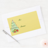 kerstboomvakantie cadeau Label Stickers (Envelop)