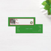 kerstboomvakantie cadeautje Label Mini Visitekaartjes (Bureau)