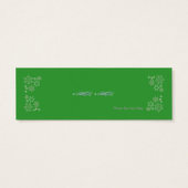 kerstboomvakantie cadeautje Label Mini Visitekaartjes (Achterkant)