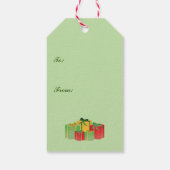 kerstboomvakantie cadeautjes Labels Cadeaulabel (Achterkant)