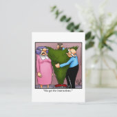 kerstboomvakantie Humor Briefkaart (Staand voorkant)