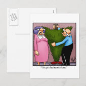 kerstboomvakantie Humor Briefkaart (Voorkant / Achterkant)