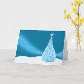 kerstboomvakantie kaart (Gele Bloem)