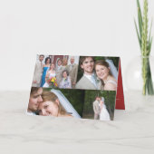 kerstboomvakantie Kaart Uw foto (Achterkant)