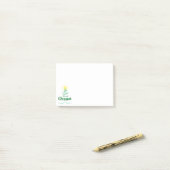 Kerstboomvakantie kalligrafie post-it® notes (Op bureau)