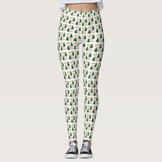 kerstboomvakantie-Leggings Leggings (Voorkant)