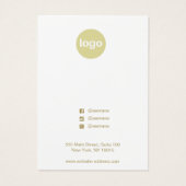 kerstboomvakantie met oormerk visitekaartje (Achterkant)