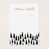 kerstboomvakantie met oormerk visitekaartje (Voorkant)