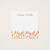 kerstboomvakantie Square Earning Display Card Vierkante Visitekaartjes (Voorkant)