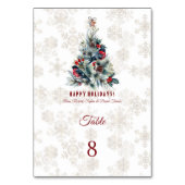 kerstboomvakantie wil monogram kaart (Achterkant)