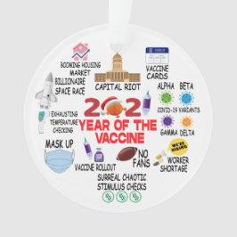 Kerstboomvakantiebedding Funny Keepslag 2021 Ornament