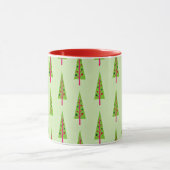 kerstboomvakantiepatroon mok (Midden)