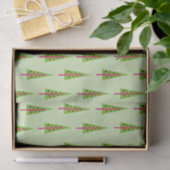 kerstboomvakantiepatroon tissuepapier (Geschenk)