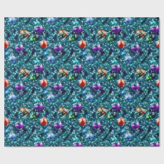 kerstboomval cadeaupapier (Vlak)