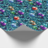 kerstboomval cadeaupapier (Hoek)