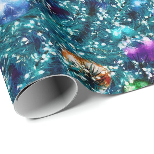 kerstboomval cadeaupapier (Rol Hoek)