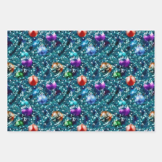 kerstboomval inpakpapier vel (Voorkant 2)