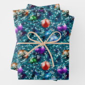 kerstboomval inpakpapier vel (In situ)