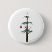 kerstboomval ronde button 5,7 cm (Voorkant)