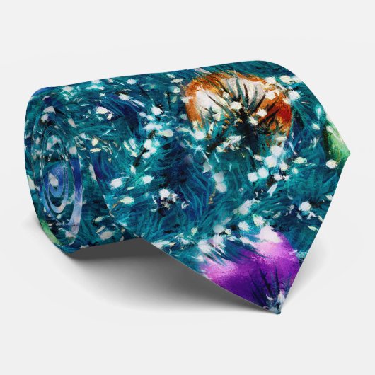 kerstboomval stropdas (Opgerold)