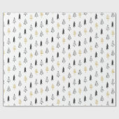 kerstboomvariëteit - Wit Cadeaupapier (Vlak)