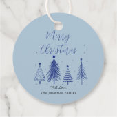 kerstboomvector kerst bedankjes labels (Achterkant)