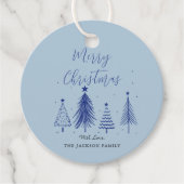 kerstboomvector kerst bedankjes labels (Voorkant)