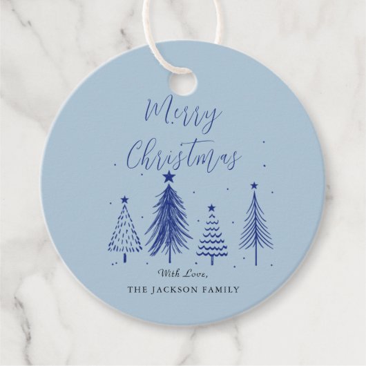 kerstboomvector kerst bedankjes labels (Voorkant)