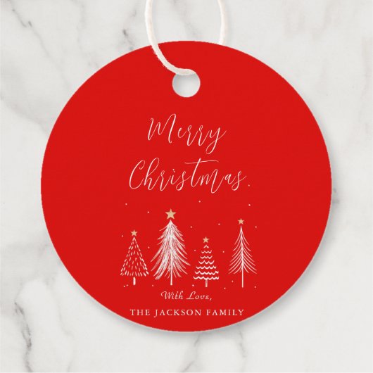 kerstboomvector kerst bedankjes labels (Achterkant)