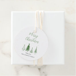 kerstboomvector kerst bedankjes labels