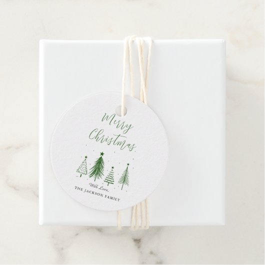 kerstboomvector kerst bedankjes labels (In situ)