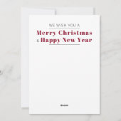 kerstboomvectorpatroon wenskaart feestdagenkaart (Achterkant)