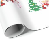 kerstboomvellen cadeaupapier (Rol Hoek)