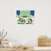 kerstboomverkoop 1988 poster (Keuken)