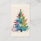 Kerstboomverkoop Visitekaartje (Achterkant)