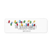 Kerstboomverlichting - Adreslabel Etiket (Voorkant)