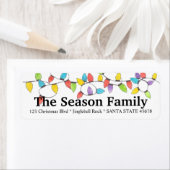 Kerstboomverlichting - Adreslabel Etiket (Insitu)