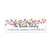 Kerstboomverlichting - Adreslabel Etiket (Voorkant)