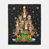 kerstboomverlichting F Fleece Deken (Voorkant)