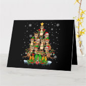 kerstboomverlichting F Kaart (Gele Bloem)