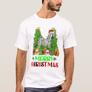 Kerstboomverlichting Familie T-shirt