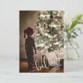 kerstboomverlichting feestdagenkaart (Staand voorkant)