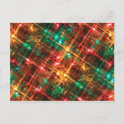 kerstboomverlichting feestdagenkaart (Voorkant)