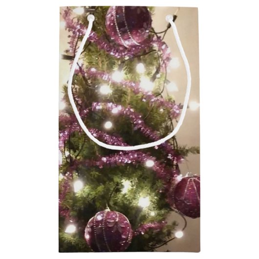 kerstboomverlichting feestelijke cadeautas (Achterkant)