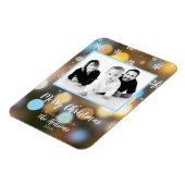  kerstboomverlichting foto magneet (Linkerzijde)