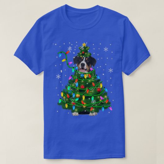 kerstboomverlichting in Entlebucher Mountain T-shirt (Design voorkant)