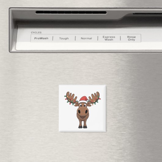 Kerstboomverlichting met Eland Grappige Kerst Elan Magneet (Insitu (Vaatwasser))