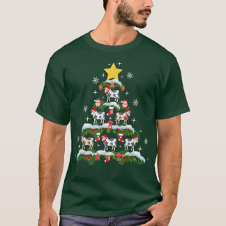 kerstboomverlichting met kerstbomen voor kerstmis  t-shirt
