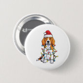 kerstboomverlichting met rond kerstShirt Ronde Button 5,7 Cm (Voorkant /achterkant)