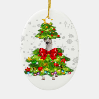 kerstboomverlichting met wieltjes | Xmas Dogmas Keramisch Ornament